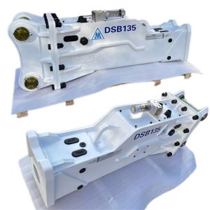 180 kgf/cm2 Hydraulic Hammer Breaker 165mm Wide Chisel Box Type Rock Breaker