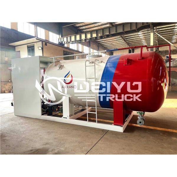 NNPC 5MT 10000L LPG Gas Storage Tanker With Cylinder Filling Dispenser