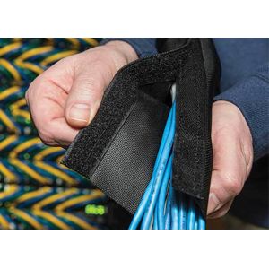 Expandable Velcro Cable Sleeve Fray Resistant Clean Cut Halogen Free