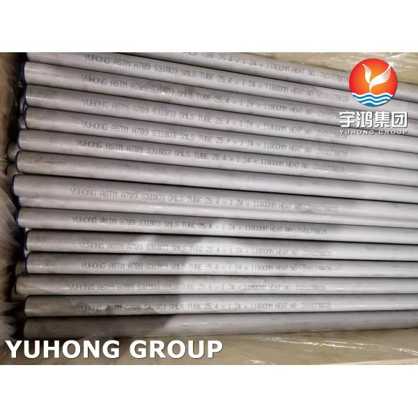 ASTM A789 S31803 Seamless Tube OD 6-219mm Chloride Resistant Chlor-Alkali Processing