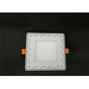 White +Blue Multicolor Led Light Panel , Square Embedded 6 Watt Led Panel Light
