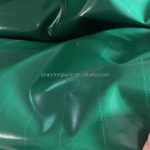 Rainproof Prefabricated Green PVC Tarpaulin with UV Resistance and Sunlight