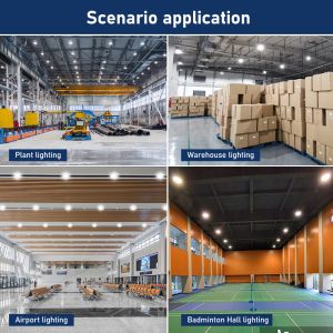 240W Dimmable UFO Highbay Light 36000LM IP65 Selectable CCT