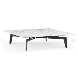 China Living Room Furniture Modern Metal Leg Marble Coffee Table ZZ-ZC1720A on sale
