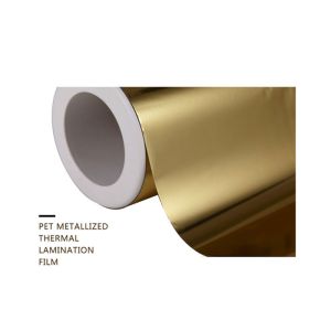 ‌Premium High-Reflective Luxury Gold Mirror-Finish BOPP/PET Thermal Laminating