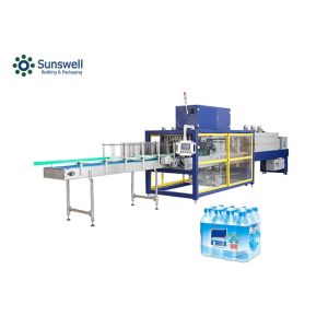 Half Tray PE Film Plastic Water Bottle Wrapping Machine Fully Automatic
