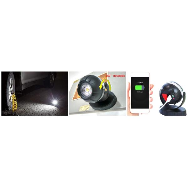 10W COB 900 Lumen Rechargeable Inspection Light