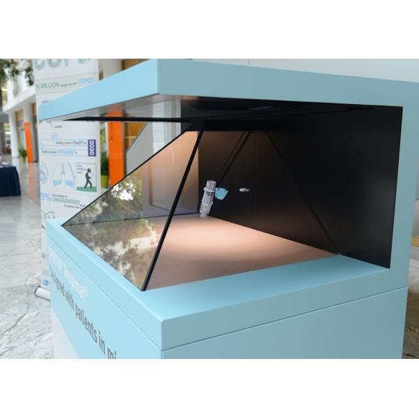 270° Full HD 3D Hologram Pyramid Display Showcase Holo Box Holographic Advertising