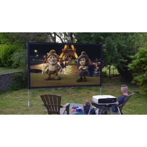 Outdoor Portable Fast Folding Projector Screen With Adjustable Leg For Home Yard