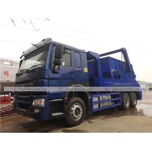 Cheap Sinotruk Howo 12cbm 10t Waste Disposal Truck With Swing Arm for sale