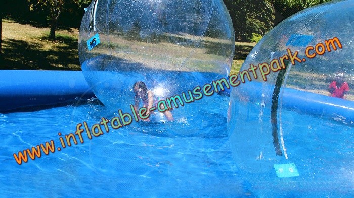 Blue Inflatable Human Sized Hamster Ball / Inflatable Walk On Water Ball