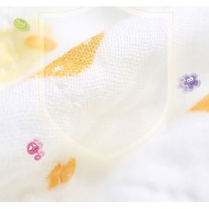 100% Cotton Printed Gauze Fabric 100 meter / roll No Fluorescent Agent