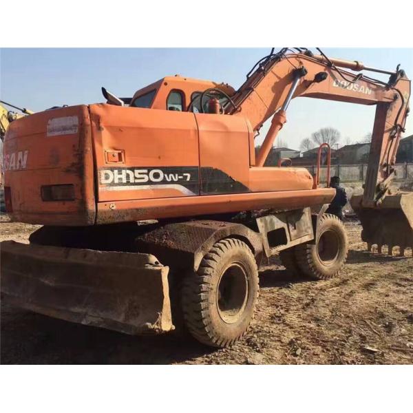 KORES Good condition DH150W-7 wheel excavator/secondhand doosan wheel excavator