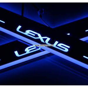 Lexus ES LED lights side step car door sill led light auto pedal scuff