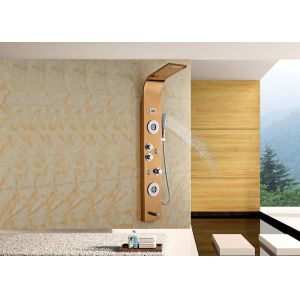 China Multifunctional Rainfall Thermostatic Shower Panel ROVATE Wall Mounted on sale