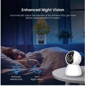Security Camera Mini Wireless Wifi Camera Auto Tracking Motion Detection Home