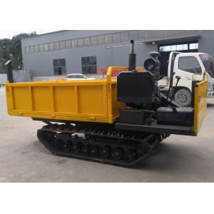 Yellow Color Long Life 4 Tons Walk Type Small Tracked Transport Vehicle