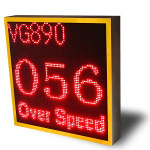 140 View Angle LPR Solar Speed Sign Accurately Detect Vehicle Speed Data Up To 1