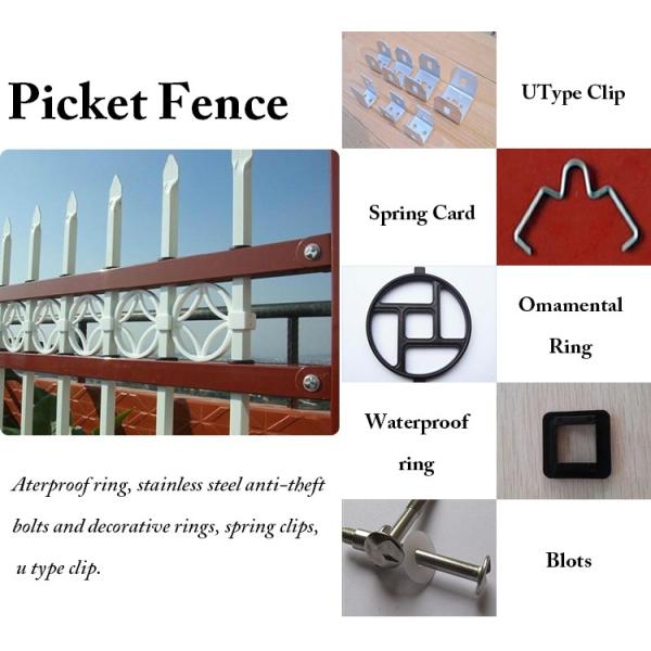 steel garrison galvanised wrought iron fence used