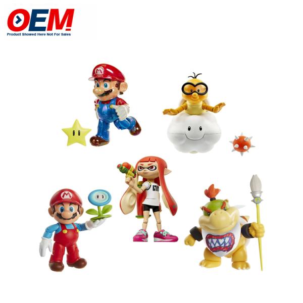 Factory custom plastic pvc vinyl fugure toys Custom Kawaii Figure Mario Collective Toy Set