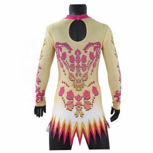 Rhythmic Cool Gymnastics Leotards Sublimation Printing With Back Invisible Zipper