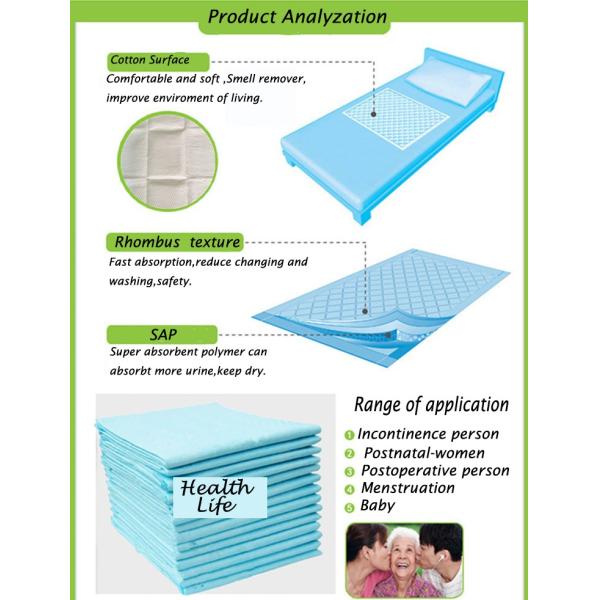 Professional Patient Disposable Bed Pads , Nonwoven Disposable Absorbent Sheets