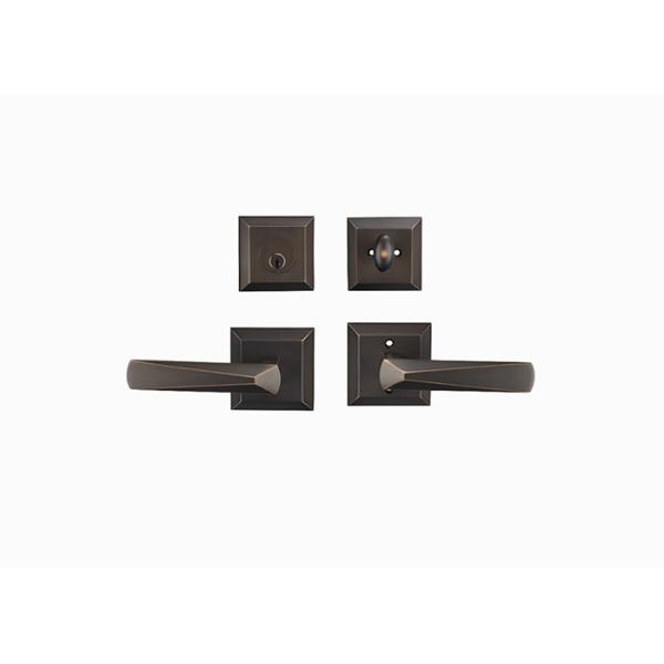 Amertop brass deadbolt lock with double handle lever Reversible for Left Right