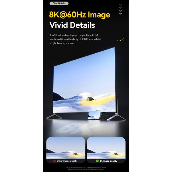 ESSAGER ES-X77 240W USB4.0 Usb C to Usb C Fast Charging Cable 8K 60Hz 40Gbps Audio Video