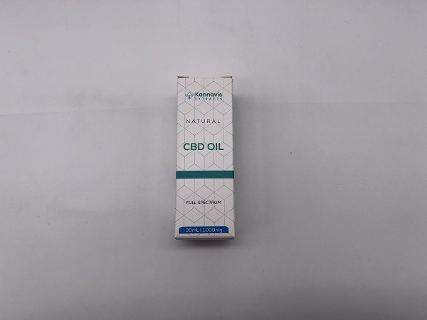 White Cardboard Healthcare Product Custom CBD Packaging For CBD Oil Package