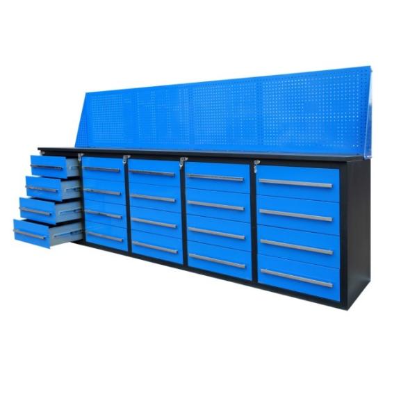 Garage Workshop Heavy Duty Tool Cabinets Metal 20 Drawer Tool Cart Workbench