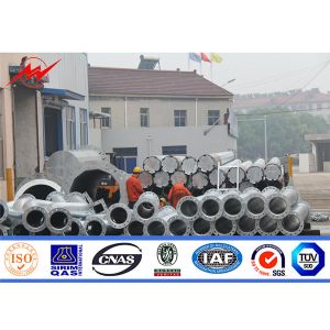 Steel IP 65 Electric Utility Pole For 132kv Electrical Distribution Line