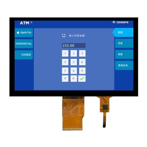High Brightness 1000nits 7-Inch IPS TFT LCD Display 1024*600 Dots RGB Interface