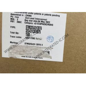 Cheap STM32G431CBT6 Microcontroller MCU Single Core 32Bit 170MHz ARM Cortex-M4F Microcontroller for sale