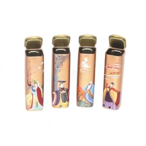 Square Tea Packaging Tin Box Deep Round Screw Colorful 1 Oz 2oz 4oz 6oz 8OZ