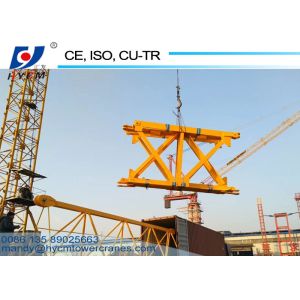 Mast Crane QTD125-5020 Model 10tons Load Luffing Jib Tower Crane 50m Height for