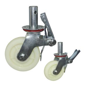 CE 6inch PP Heavy Duty Scaffold Wheels With 200kg Capacity
