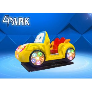 Cartoon Design Fun Rides Swing Car Game Machine / Kids Amusement Parks