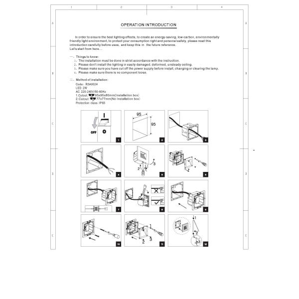 3 Watt Waterproof IP65 Outdoor LED Step LightsCITIZEN COB Pured Aluminum Alloy CE/ROHS R3A0024