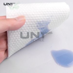 White Wet Wipes Spunlace Nonwoven Fabric Embossed 100CM Width