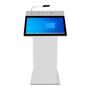 Smart Conference Room Lectern Podium Electric Height Adjustable Table Smart