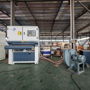 27.87kw R-R1000 Wide Belt Bench Sander for Wood Thickness Sanding and Dust