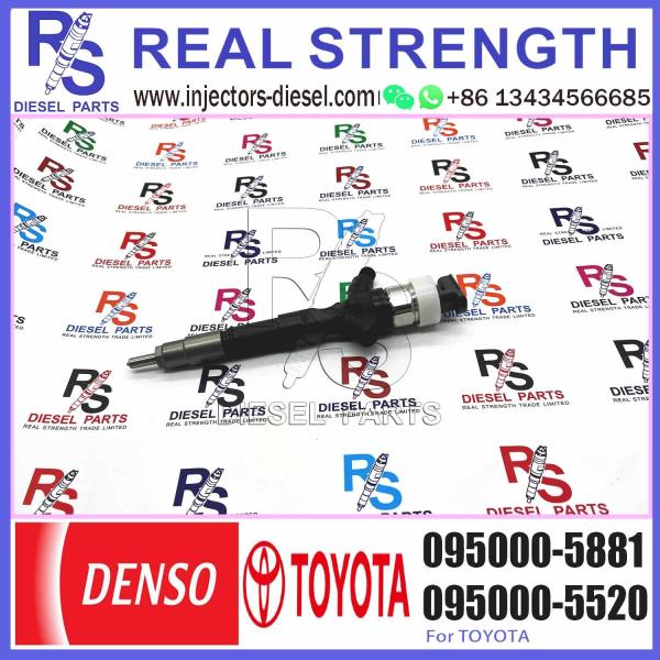 New Fuel Injectors 23670-30050 23670-39095 23670-39096 095000-5660 095000-5880 095000-5881 for Toyota Hiace Hilux 2KDFTV