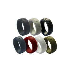 Non Corrosiveness Silicone Awareness Bracelets 68x12x2mm Low Cadmium