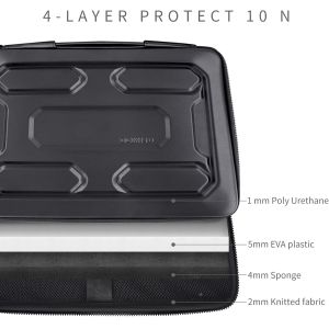 13.3-inch laptop case with handle Shock-proof computer bag Waterproof EVA