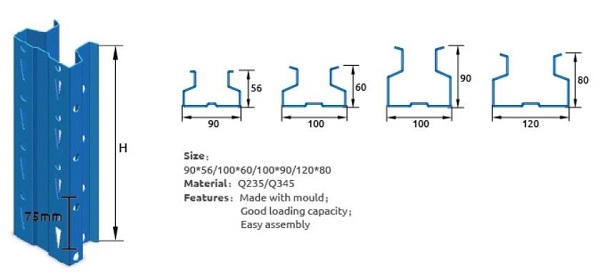 Heavy Duty 100% Accessibility Structural Pallet Rack for General Warehousing