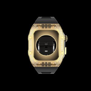 Carbon Fiber Square 45mm Watch Case With Scratch Resistant Features