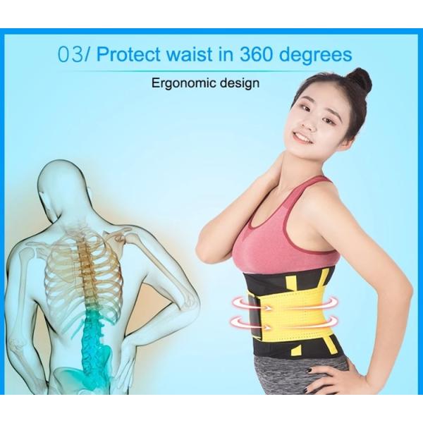 Elastic Waist Brace Back Support Waist Trimmer Belt Durable For Fitness
