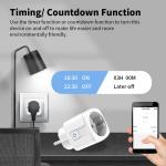 EU Plug Tuya Remote Power Socket Life APP Intelligence Remote Light Socket