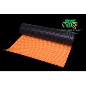 HDPE foam Dimple Drainage Board , Dimple Floor Underlayment With IXPE Foam