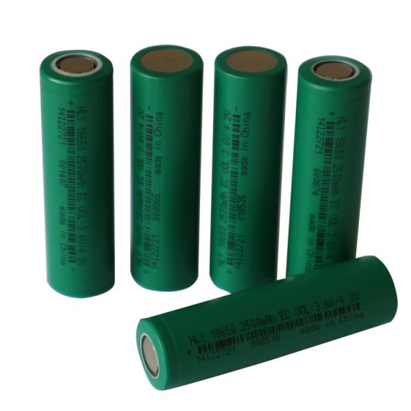 Quality HLY Li Ion 3.6 V 2500mah 18650 Battery Pack Rechargeable For Electric Vehicles wholesale